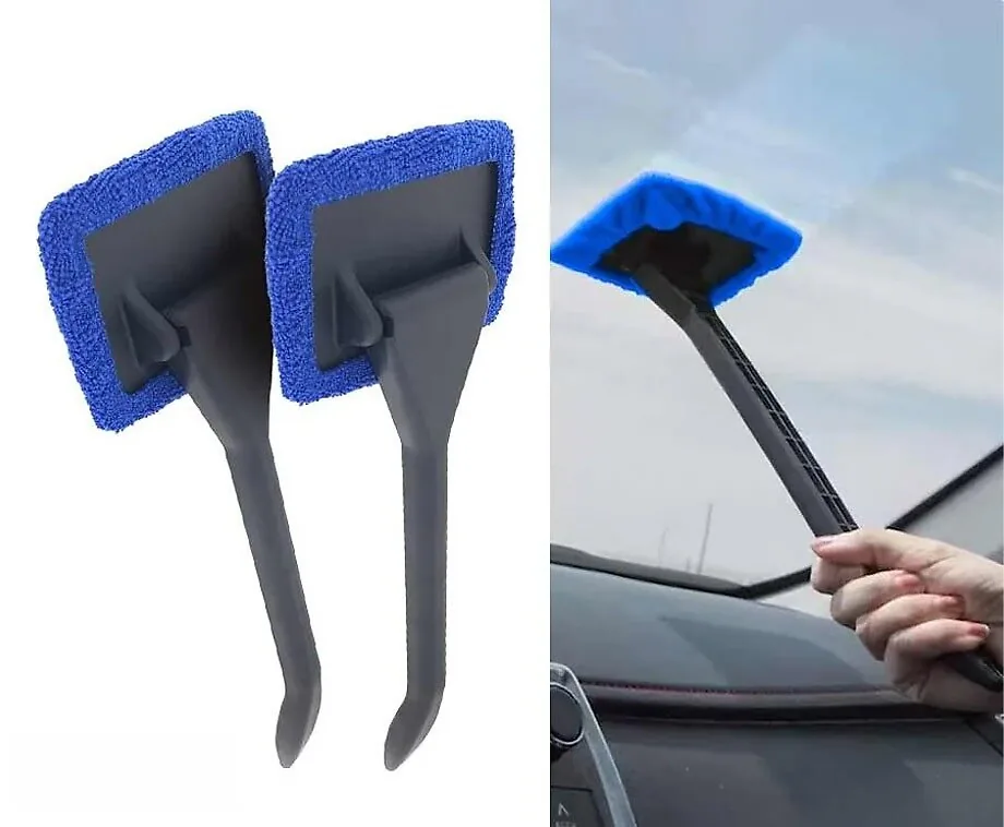 Voorruitreiniger Auto met Steel en Microvezelkop