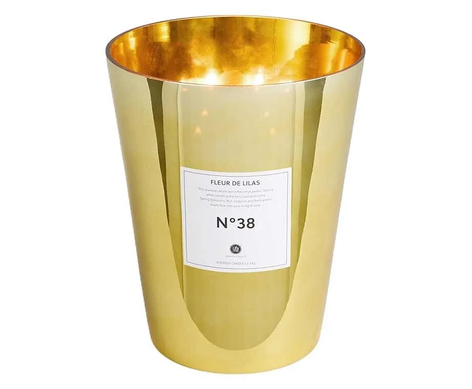 Lifa Living Geurkaars XL - Kersenbloesem (Goud glas) - Geweldig In Ieder Huis!
