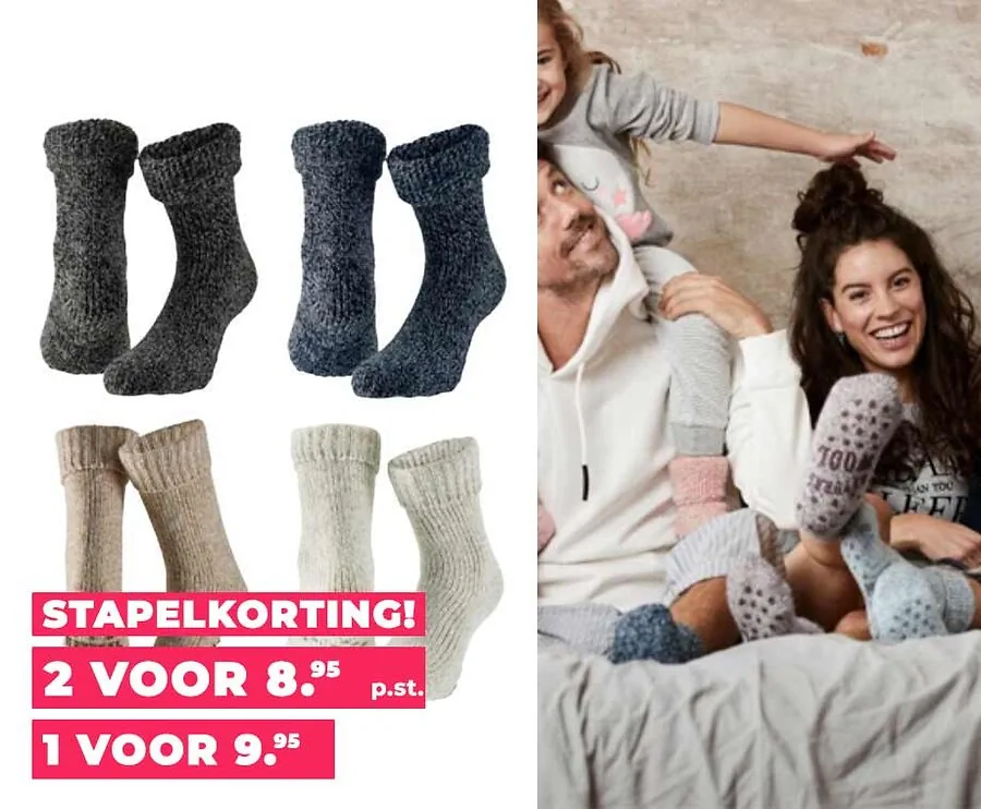 Heat Essentials Wollen Antislip Huissokken - Voor Dames En Heren!