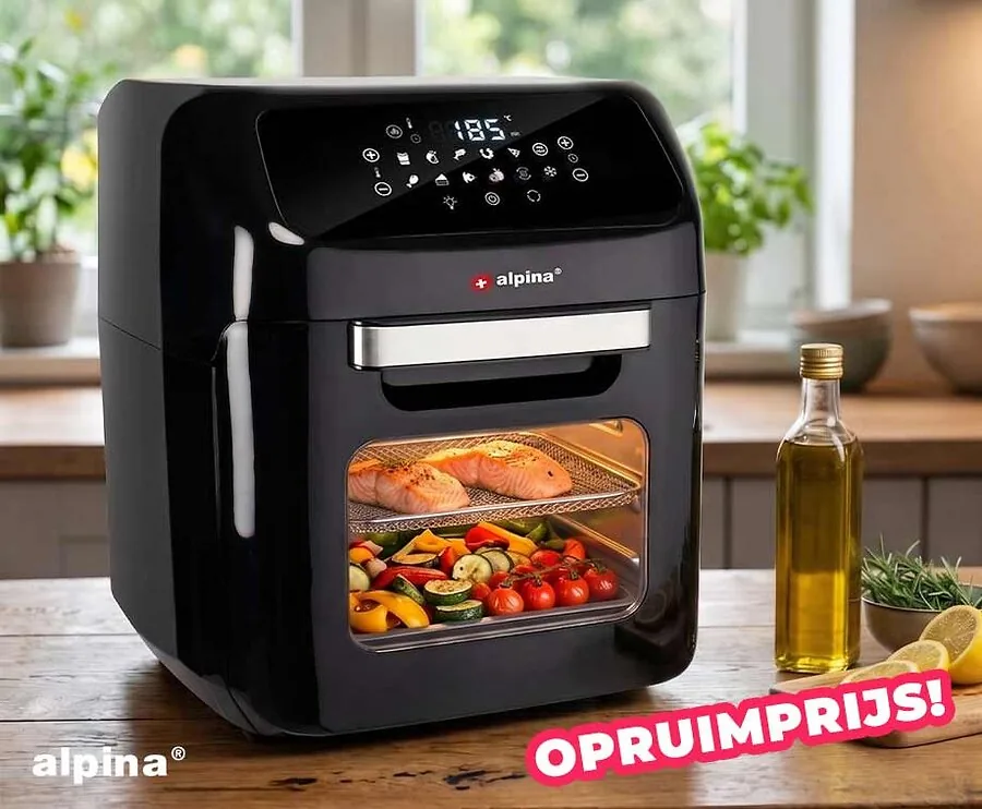 Airfryer Oven XXL 12 Liter met 13 Kookstanden
