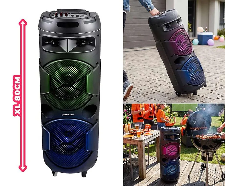 XL Speaker Draadloos Met LED Verlichting 80 cm - Maak Elk Feest Compleet!