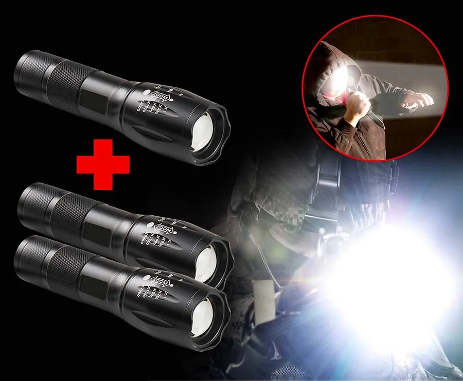 Militaire Zaklamp Met 500 Meter Bereik En Zoom - Vandaag 1+2 GRATIS!