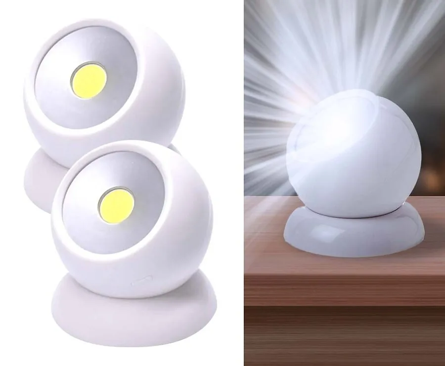 2-Pack Felle 360 Lampen - Met Magnetische Houder!