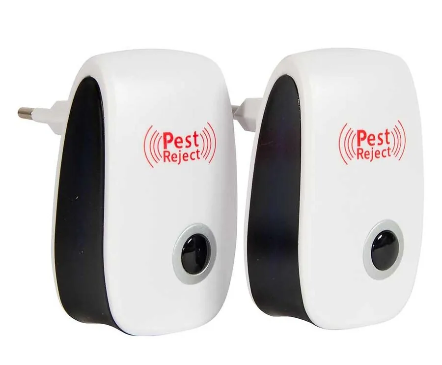 2-Pack Pest Reject Ongedierte Verjagers - Met Ultrasoon Geluid!