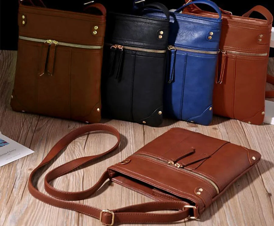 Vintage Double Zipper Bag - Verkrijgbaar In 3 Kleuren!