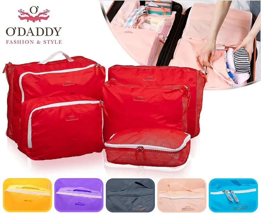 5 O'Daddy Handige Koffer Organizers - Verkrijgbaar In Diverse Leuke Kleuren!