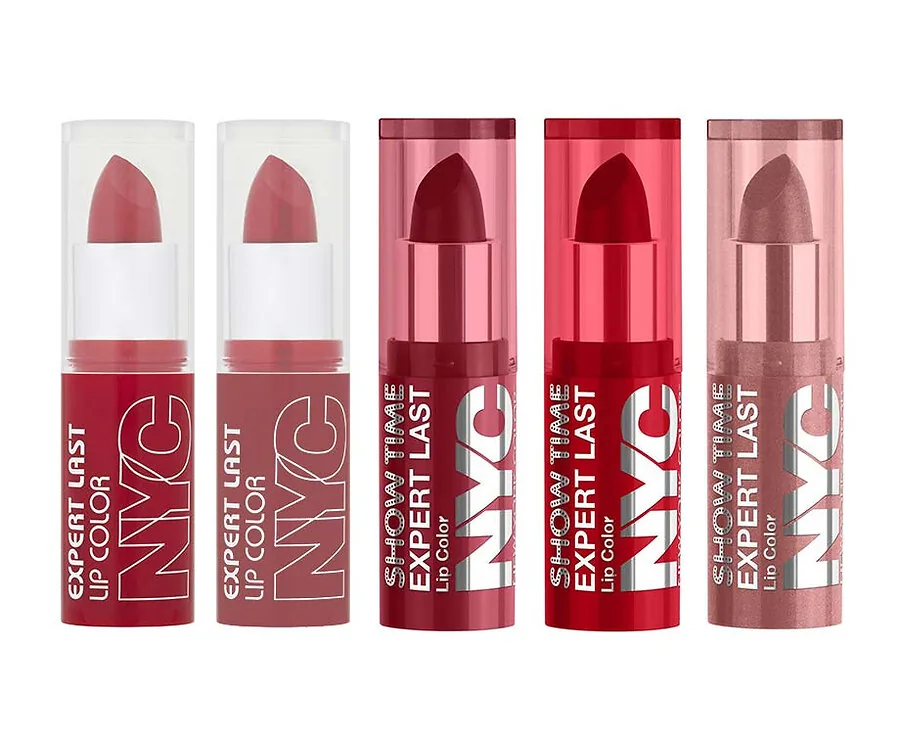 VOORDEELPACK NYC Lippenstiften - Mix Van 5 Soorten Kleuren!