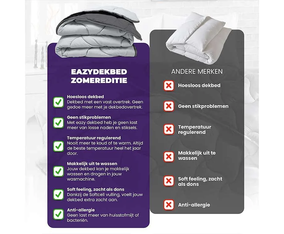 Eazydekbed Zonder Overtrek Zomereditie