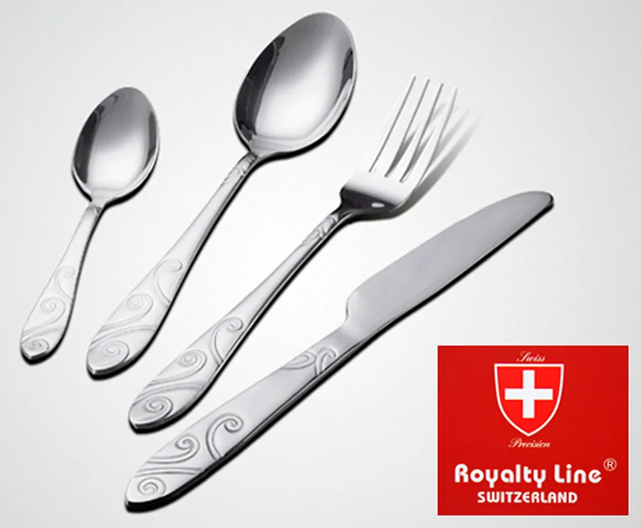 Luxe 72 Delige Bestekset Van Royalty Line - In Handige Koffer Met Cijferslot!