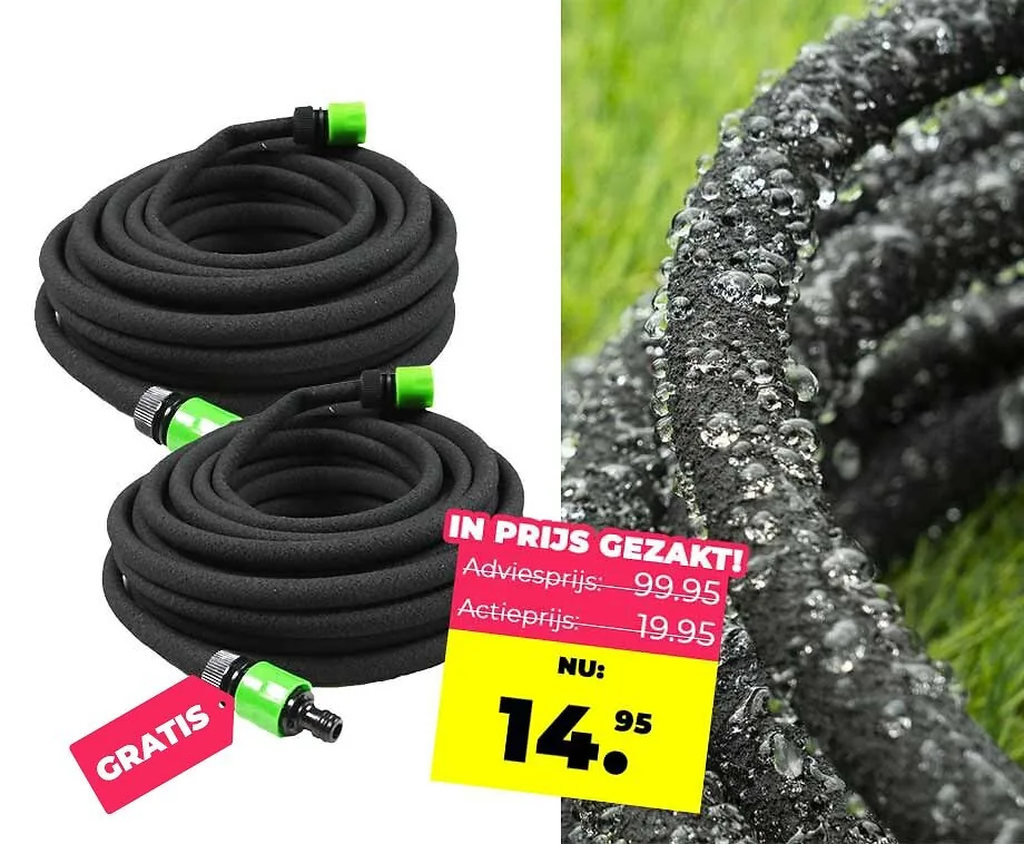 Kinzo Druppelslang 15 Meter Boven en Ondergronds