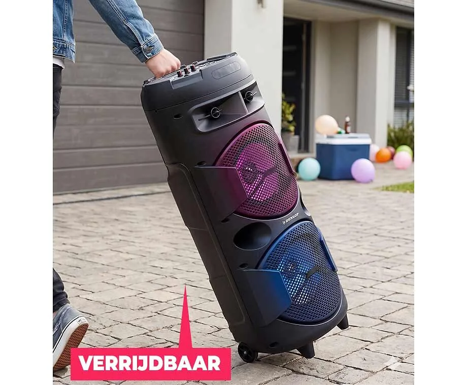 XL Speaker Draadloos Met LED Verlichting 80 cm - Maak Elk Feest Compleet!