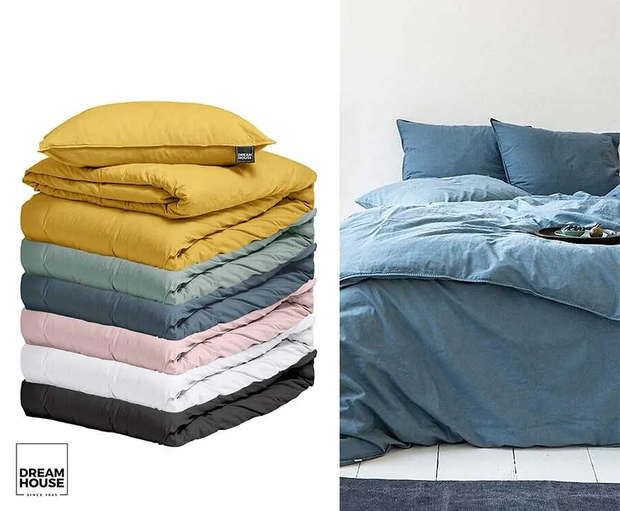 Dreamhouse Luxe Stonewashed Katoenen Dekbedovertrek - In 9  Frisse Kleuren!