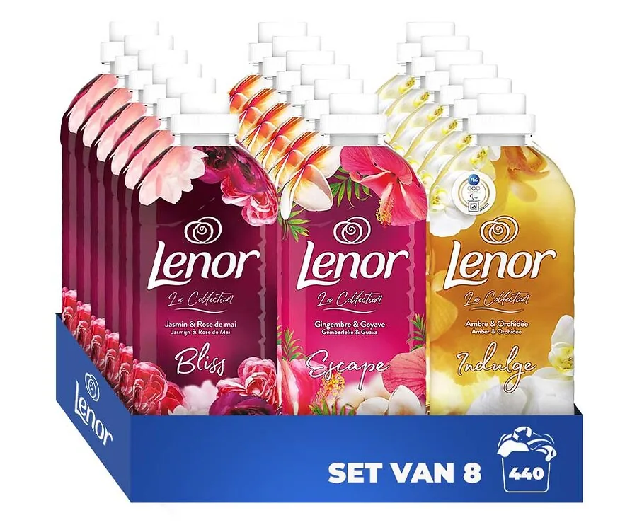 8x1155ml Lenor Wasverzachter - Goed Voor 440 Wasbeurten!