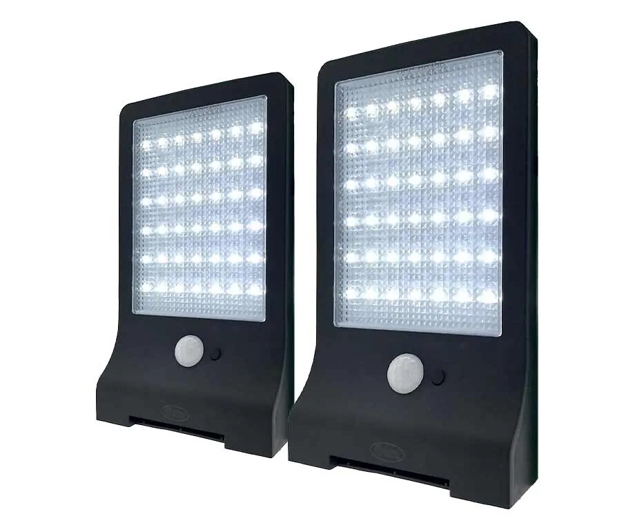 Ultra Dunne Solar Sensor Buitenlamp Zwart