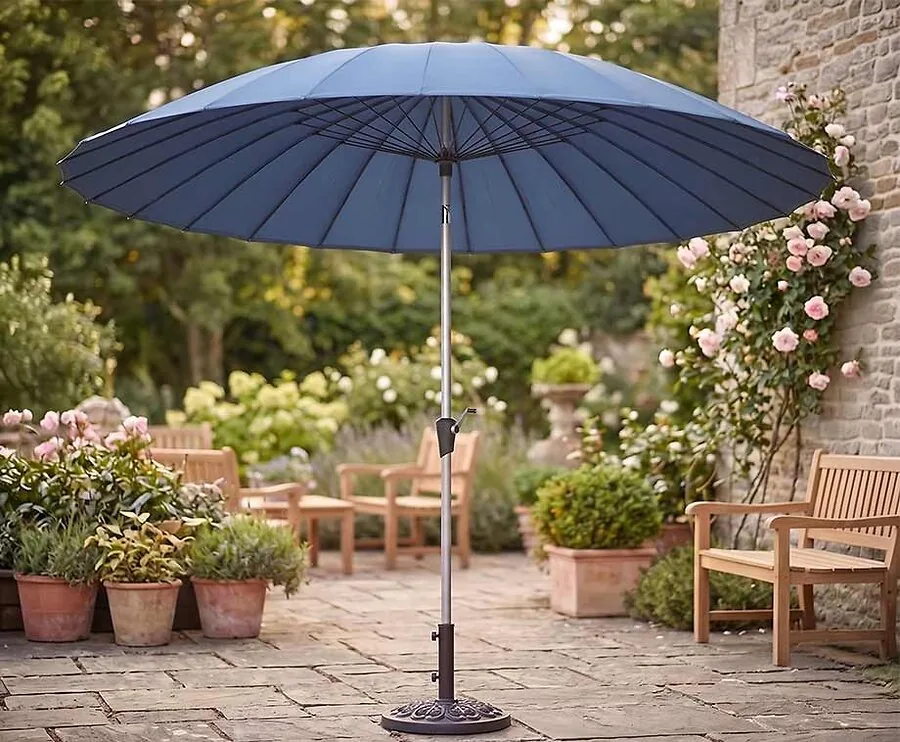 Luxe Parasol Shanghai 270 cm Blauw