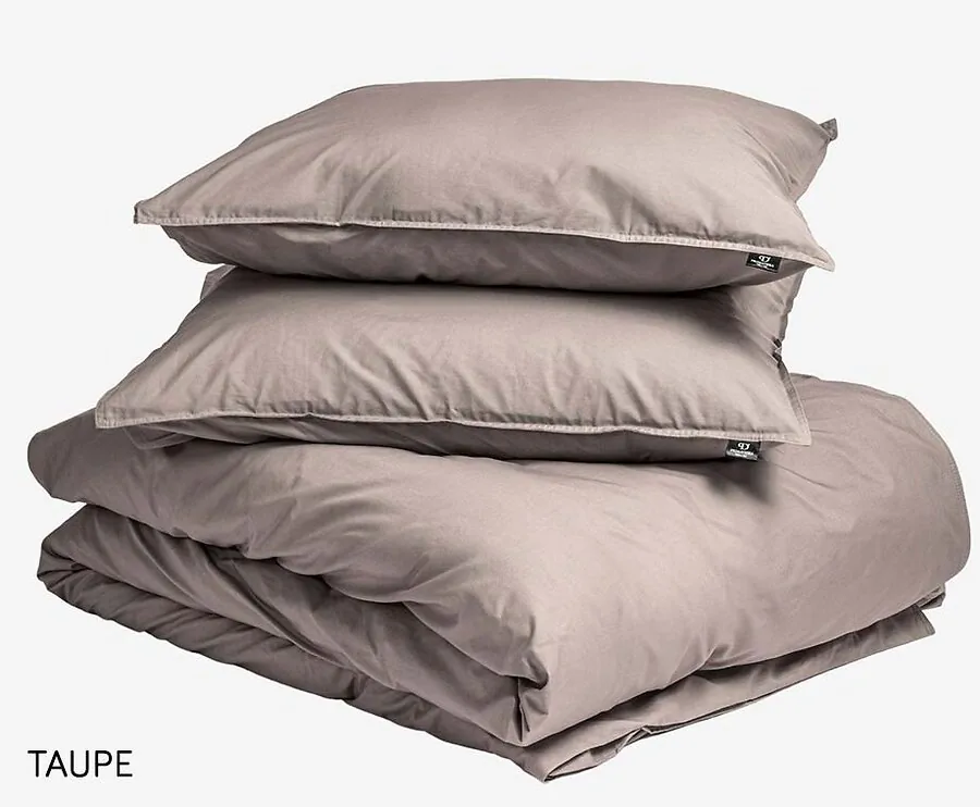 Primaviera Deluxe Egyptisch Katoenen Dekbedovertrek-Taupe-140 x 200/220 | 1-persoons