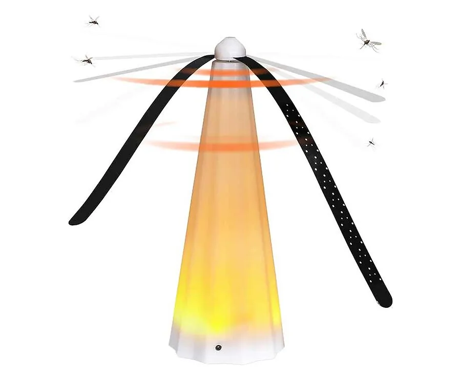 Vliegenverjager Propeller Met LED Verlichting - Houdt Insecten Van Tafel!