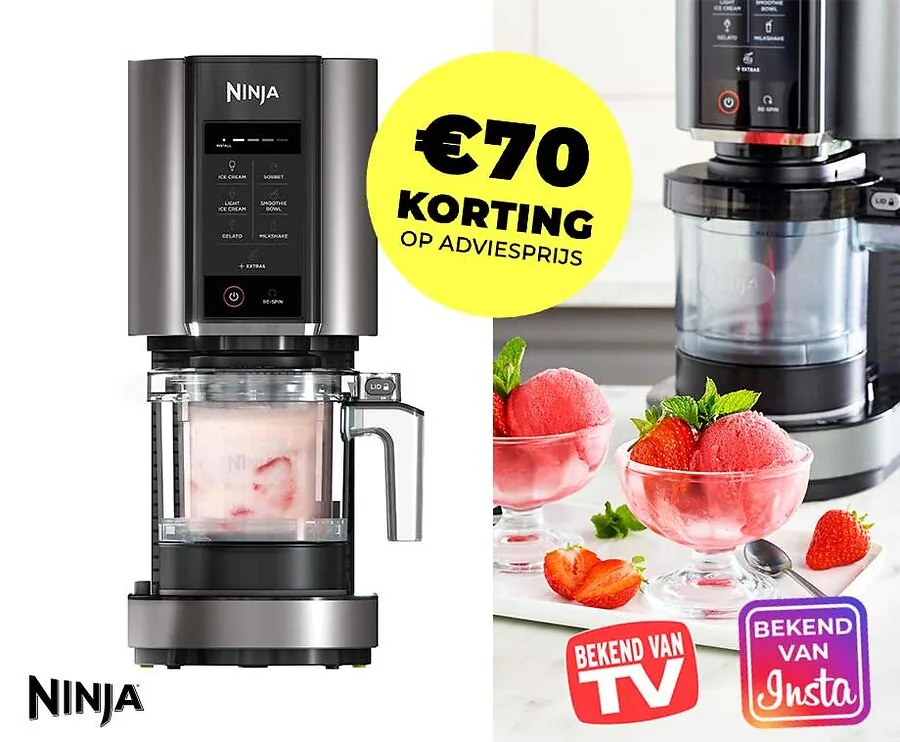 Ninja Creami IJsmaker - Maak En Personaliseer Zelfgemaakte Lekkernijen!