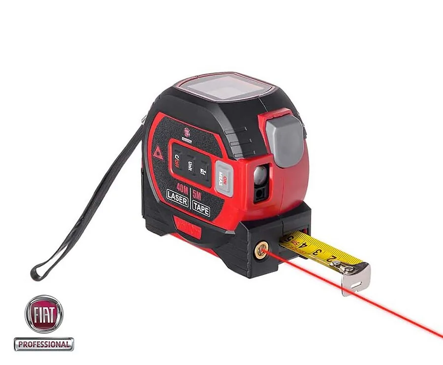 Fiat Professional 3-In-1 Laser Afstandmeter - Accuraat Meten Tot 40 Meter!