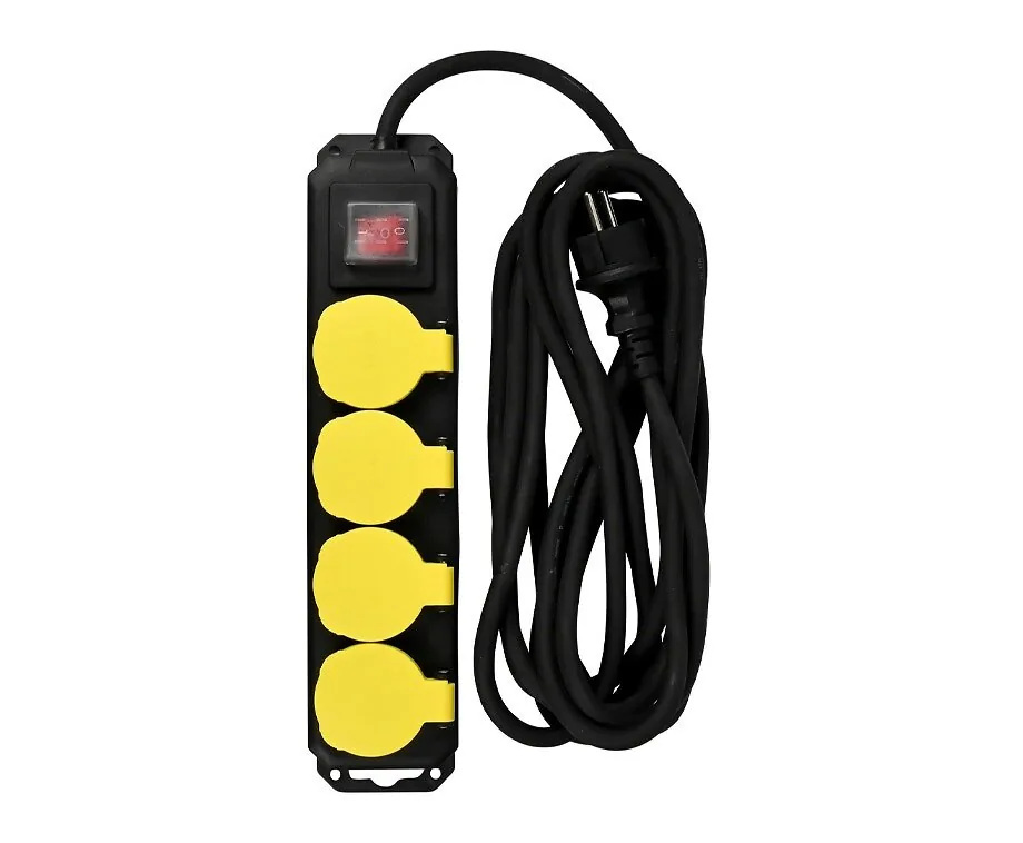 Stekkerdoos Buiten 4-Voudig IP44 5 Meter
