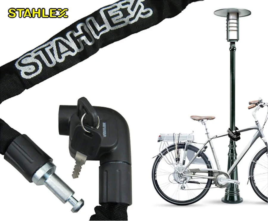 Stahlex Gehard Kettingslot Voor Fiets Of Brommer - Geef Dieven Geen Kans!
