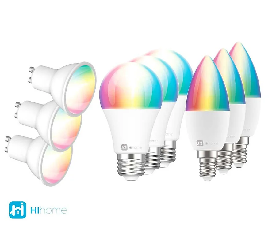 3-Pack Hihome Smart Lampen - Keuze Uit E27, E14 En GU10 Fitting!