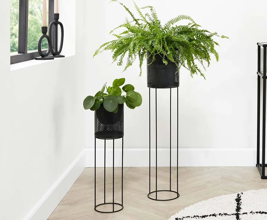 Set Van 2 Plantenhouders - Laat Je Planten Nog Mooier Uitkomen!