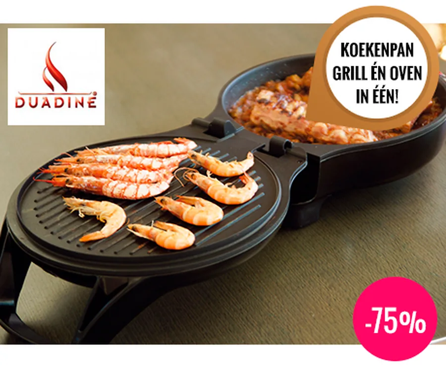Duadine - Koekenpan, Grill én Oven In één Apparaat!