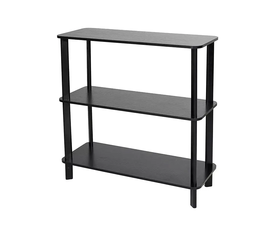 Kast met Planken Hout Zwart