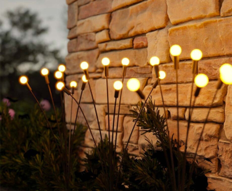 Solar Tuinlamp Windlicht Met 6 Lichtbollen