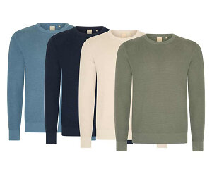 Mario Russo Pullover met Waffle Structuur