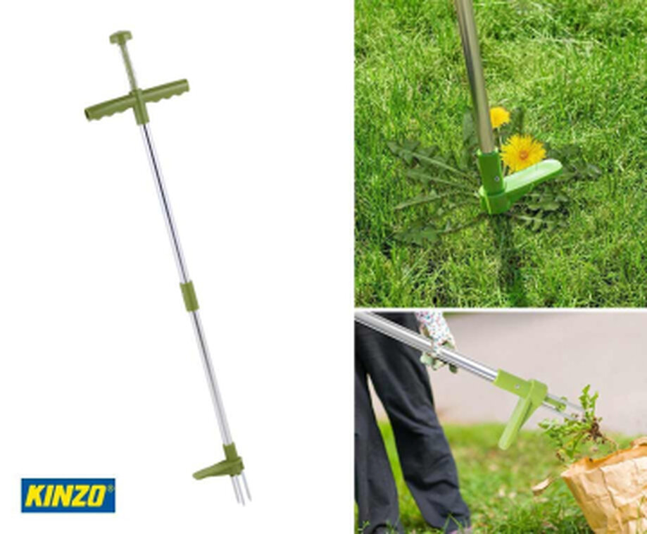 Kinzo Onkruidsteker Met Lange Steel - Verwijder Onkruid Zonder Te Bukken!