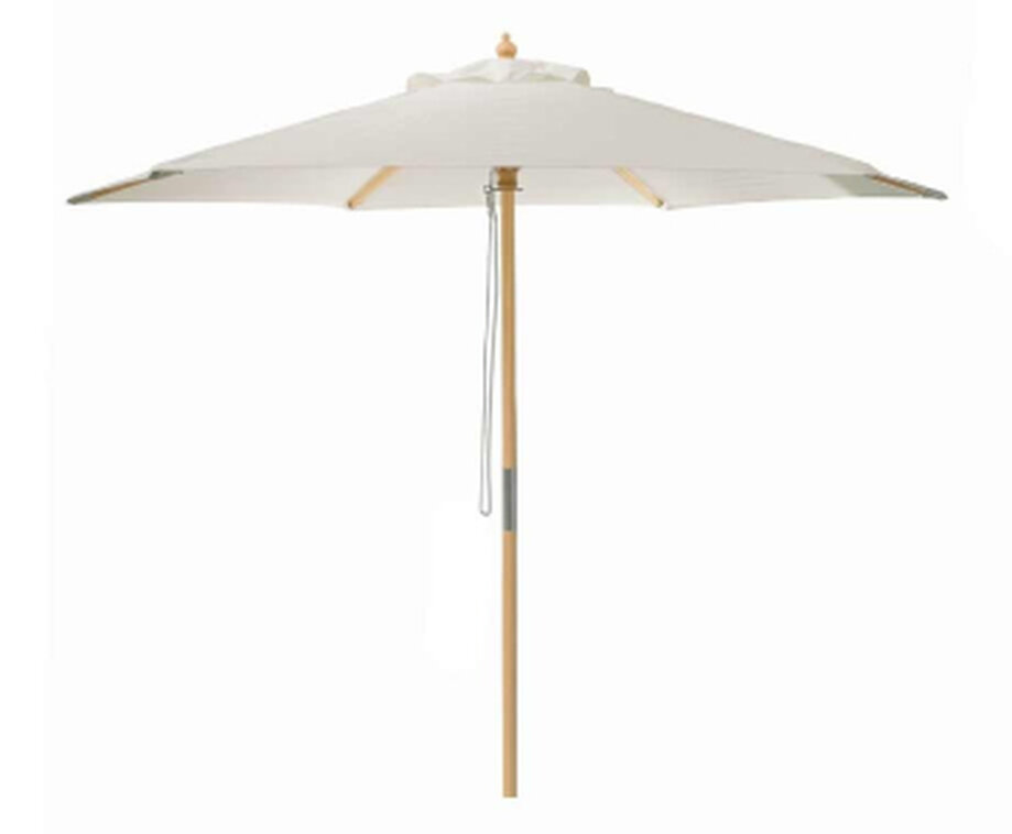 Houten Parasol Crème 250 cm