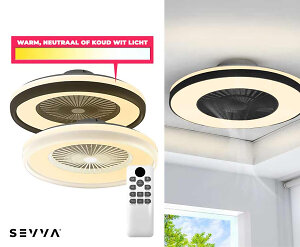 SEVVA® Plafondventilator Met Lamp - Biedt Verkoeling En Licht!