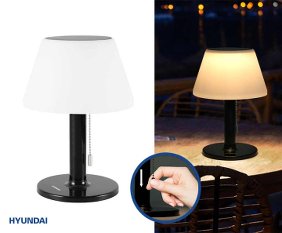 Draadloze Tafellamp Oplaadbaar Met Zonne-Energie En Kabel - Vandaag 1+1 GRATIS!