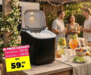 IJsblokjesmachine 1,1 Liter met Zelfreinigingsfunctie