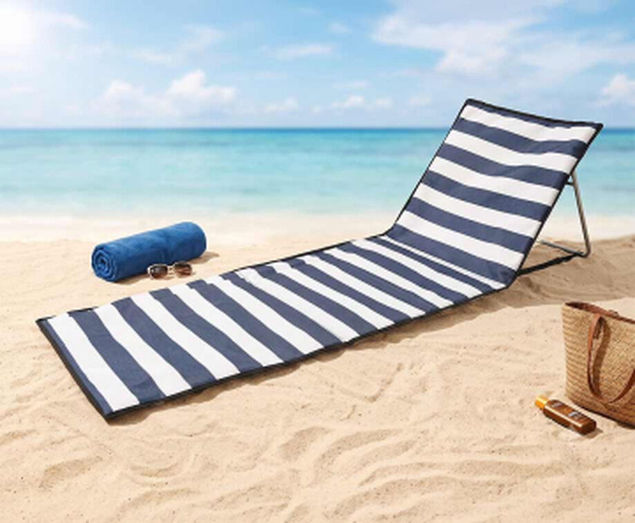 Strandbed Opvouwbaar met Verstelbare Rugleuning