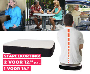 Dualuxe Zitkussen Met Gel - Voor Een Comfortabele En Correcte Zithouding!