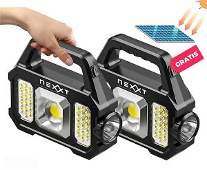 XL Draadloze Noodlamp Met Zonne-Energie - Vandaag 1+1 GRATIS!
