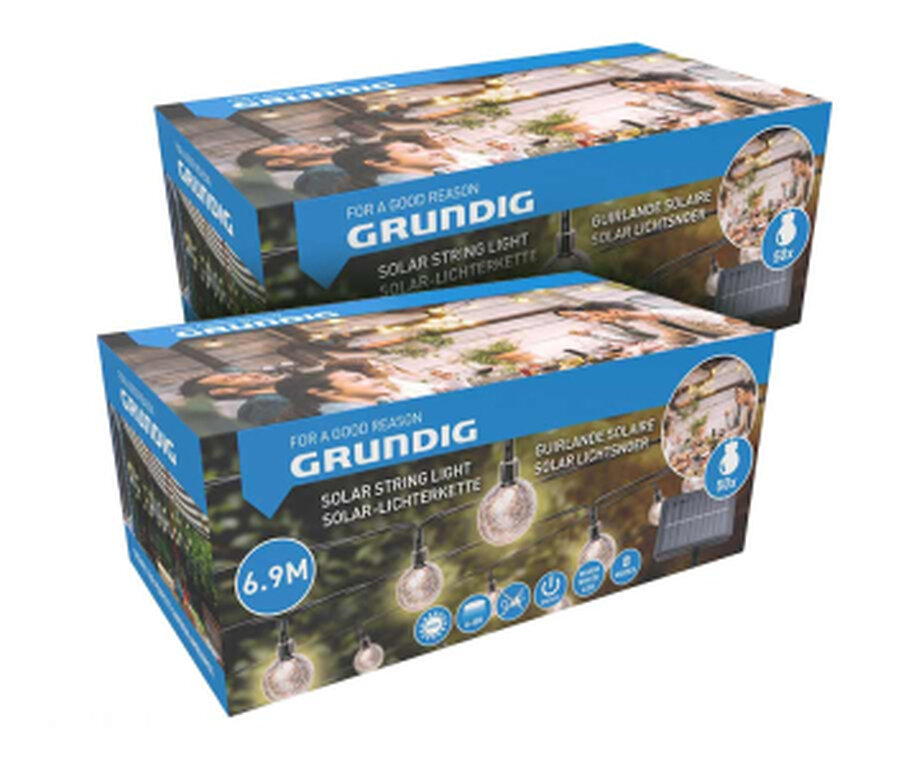 Grundig Solar Lichtsnoer Met 50 LED-lampjes