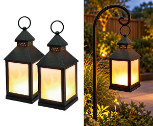 LED Lantaarn Met Bewegende Vlammen Draadloos