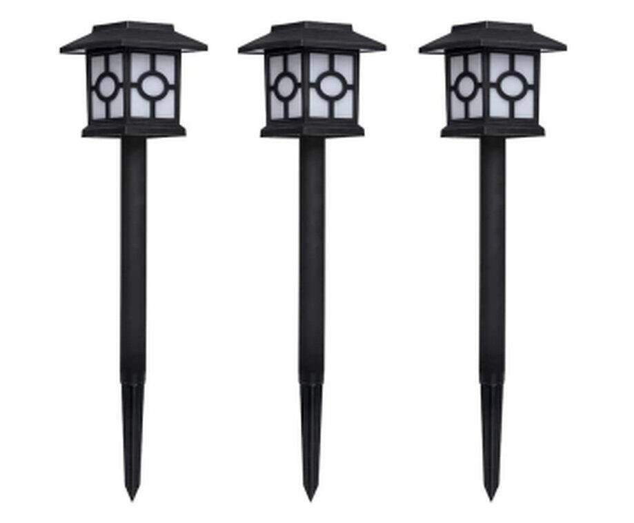 3-PACK Solar Tuinlampen op Grondpin