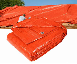 Dekzeil 3 x 4 Meter Oranje - Vandaag 1+1 GRATIS!