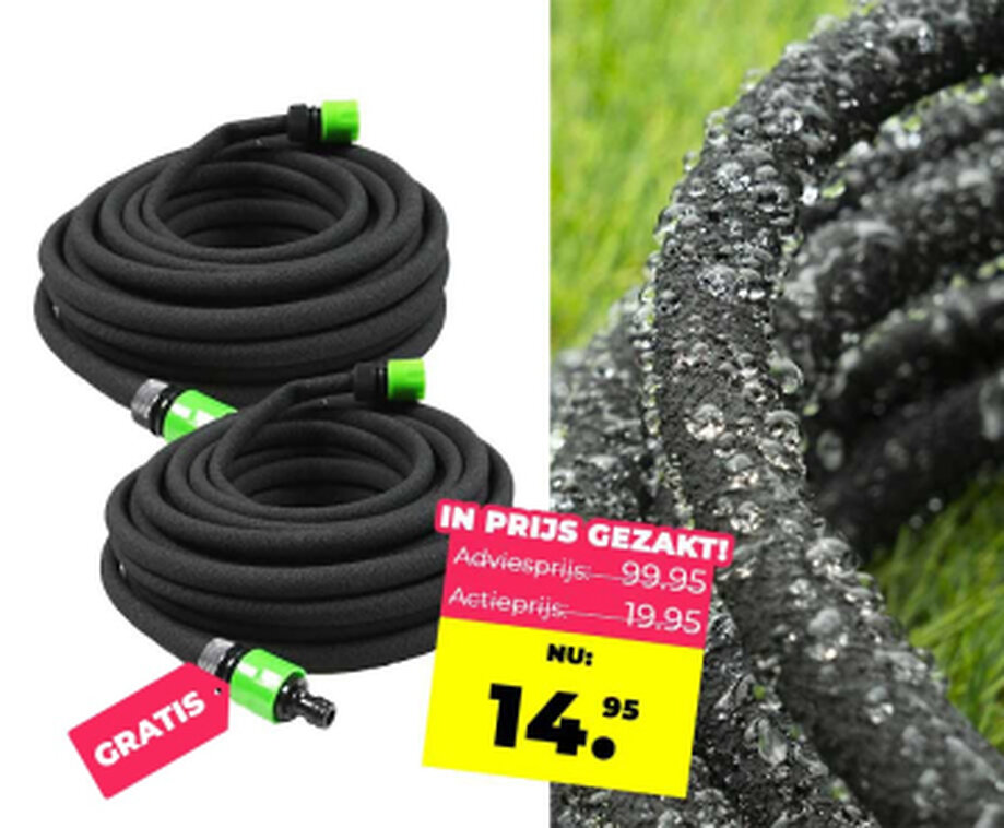 Kinzo Druppelslang 15 Meter Boven en Ondergronds