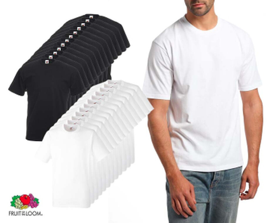Fruit of the Loom T-shirts 12-Pack Ronde Hals
