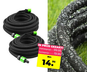 Kinzo 15 Meter Druppelslang Voor In De Tuin - Vandaag 1+1 GRATIS!