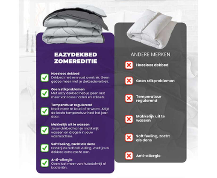 Eazydekbed Zonder Overtrek Zomereditie