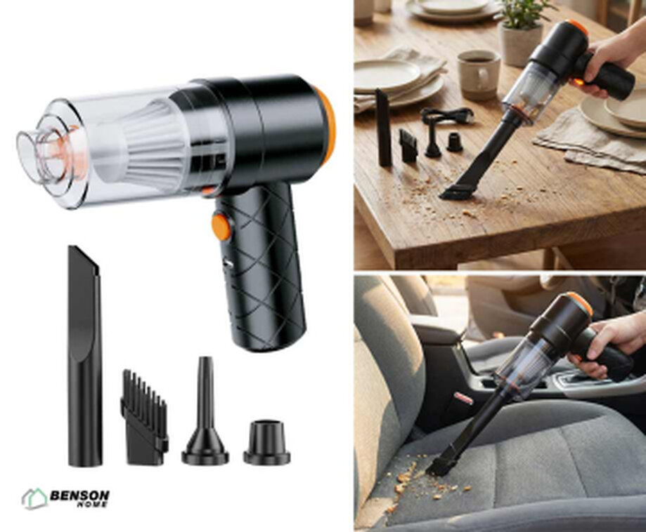 2-in-1 Stofzuiger En Compressor Mini 3600 mAh