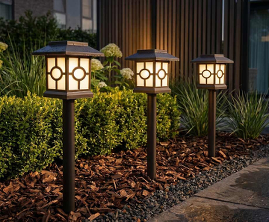 3-PACK Solar Tuinlampen op Grondpin